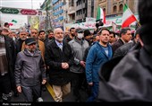 حضور رئیس مجلس در راهپیمایی یوم‌الله 22 بهمن - تهران