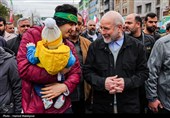حضور رئیس مجلس در راهپیمایی یوم‌الله 22 بهمن - تهران