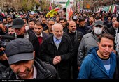 حضور رئیس مجلس در راهپیمایی یوم‌الله 22 بهمن - تهران
