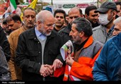 حضور رئیس مجلس در راهپیمایی یوم‌الله 22 بهمن - تهران