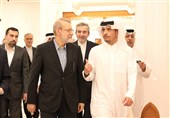لاریجانی یلتقی رئیس الوزراء القطری