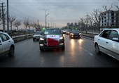 حرکت کاروان خودرویی فرزندان انقلاب در قزوین