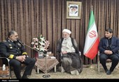 دیدار فرمانده نیروی دریایی ارتش با نماینده ولی‌فقیه در کردستان