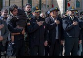 تشییع پیکر شهید امنیت موسی آقایی فرد در خرم‌آباد