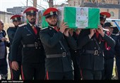 تشییع پیکر شهید امنیت موسی آقایی فرد در خرم‌آباد
