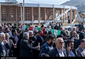 تشییع پیکر شهید امنیت موسی آقایی فرد در خرم‌آباد
