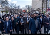 تشییع پیکر شهید امنیت موسی آقایی فرد در خرم‌آباد
