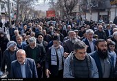 تشییع پیکر شهید امنیت موسی آقایی فرد در خرم‌آباد