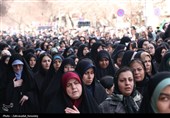 تشییع پیکر شهید مدافع امنیت در قزوین