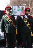 تشییع پیکر شهید مدافع امنیت در قزوین