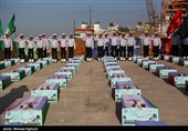 بازگشت پیکر 85 شهید دوران دفاع مقدس از مرزآبی اروند به کشور