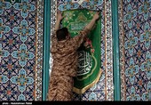 غبارروبی مساجد در آستانه ماه مبارک رمضان - همدان