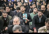 مراسم چهلم شهدای اغتشاشات در کرمانشاه