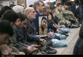 مراسم چهلم شهدای اغتشاشات در کرمانشاه
