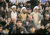 مراسم چهلم شهدای اغتشاشات در کرمانشاه