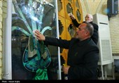 آئین غبارروبی حسینیه اعظم زنجان به مناسبت آغار ماه مبارک رمضان
