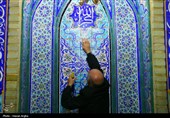 آئین غبارروبی حسینیه اعظم زنجان به مناسبت آغار ماه مبارک رمضان