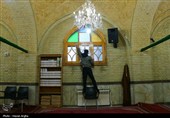 آئین غبارروبی حسینیه اعظم زنجان به مناسبت آغار ماه مبارک رمضان
