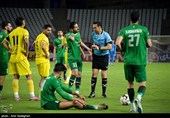 دیدار تیم های فوتبال فجر شهید سپاسی شیراز و شمس آذر قزوین