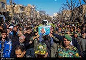 تشییع پیکر مطهر خلبان شهید سرهنگ مهدی فیروزمند - تبریز