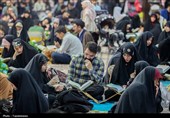 آیین ترتیل‌خوانی خانوادگی در حرم حضرت معصومه(س)