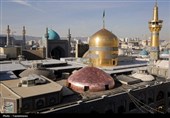 مرمت پوسته نمای گنبد الله‌وردی‌خان حرم مطهر رضوی