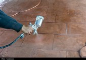 مرمت پوسته نمای گنبد الله‌وردی‌خان حرم مطهر رضوی