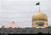 مرمت پوسته نمای گنبد الله‌وردی‌خان حرم مطهر رضوی