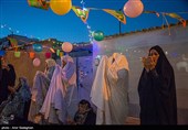 مراسم افطاری ساده در محله قبله شیراز