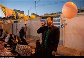 مراسم افطاری ساده در محله قبله شیراز