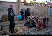 مراسم افطاری ساده در محله قبله شیراز