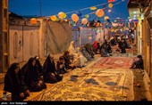 مراسم افطاری ساده در محله قبله شیراز