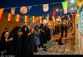 مراسم افطاری ساده در محله قبله شیراز