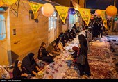 مراسم افطاری ساده در محله قبله شیراز