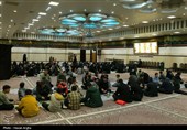 مراسم افطاری ساده در حسینه اعظم زنجان