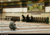 مراسم افطاری ساده در حسینه اعظم زنجان