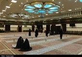 مراسم افطاری ساده در حسینه اعظم زنجان