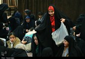 مراسم افطاری ساده در حسینه اعظم زنجان