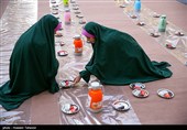 مراسم افطاری ساده در کیش
