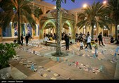 مراسم افطاری ساده در کیش