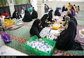 مراسم افطاری ساده در کیش