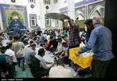 مراسم افطاری ساده در کیش
