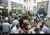 مراسم افطاری ساده در کیش