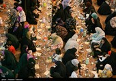 مراسم افطاری ساده در کیش