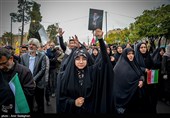 تجمع سوگواران رهبر شهید انقلاب در شیراز