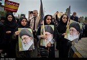تجمع سوگواران رهبر شهید انقلاب در شیراز