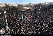 تجمع سوگواران رهبر شهید انقلاب در همدان