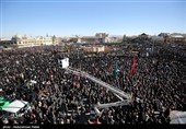 تجمع سوگواران رهبر شهید انقلاب در همدان