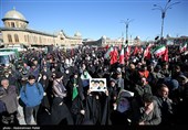 تجمع سوگواران رهبر شهید انقلاب در همدان
