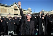 تجمع سوگواران رهبر شهید انقلاب در همدان